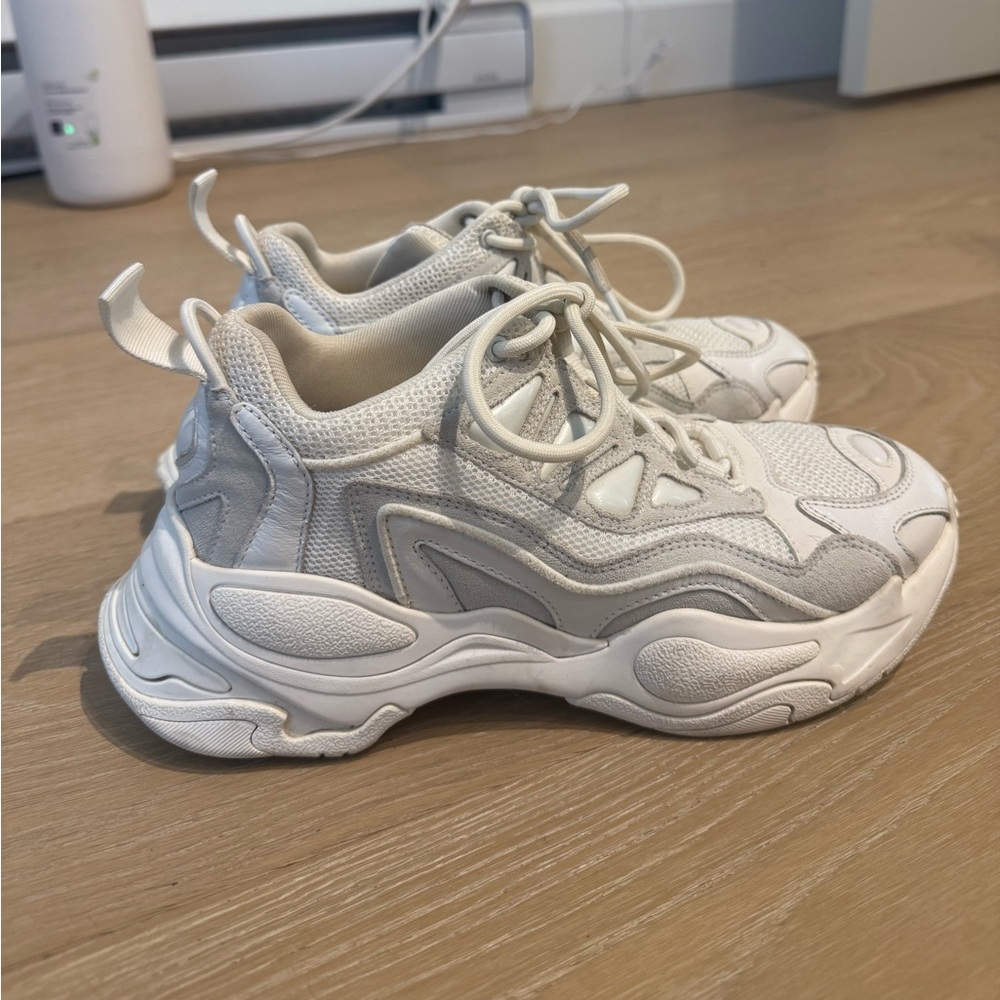 Sandro Paris Astro Chunky White Sneakers - Picture 2 of 7